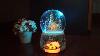 Rare L. E. DISNEY AUCTIONS SLEEPING BEAUTY MALEFICENT SNOW GLOBE Lights Up Snow Globe Disney